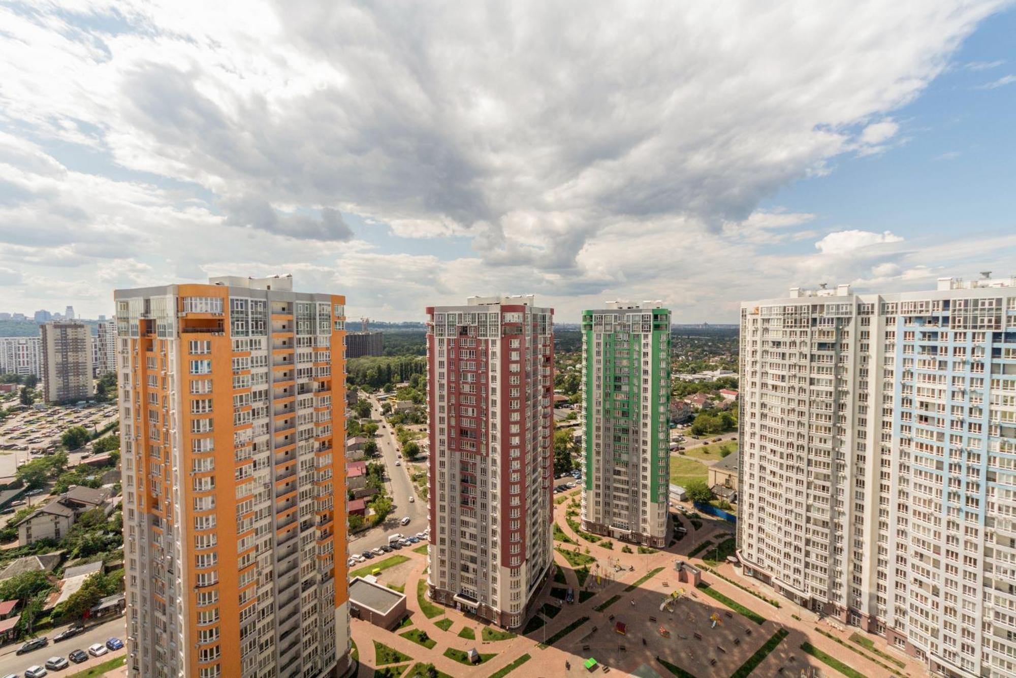 Design Apartments With Panoramic View Kiev Esterno foto
